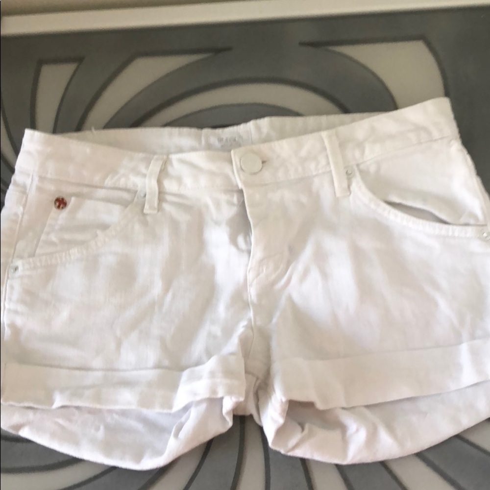 White Hudson Jean shorts